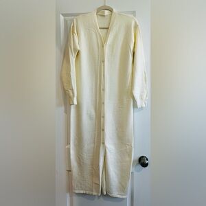 Cream Button-Up Cardigan